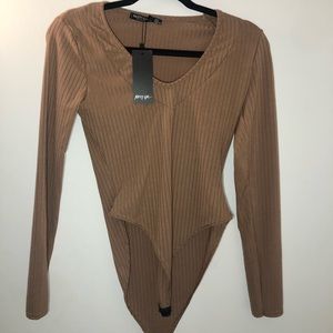 Tan Nasty Gal Bodysuit